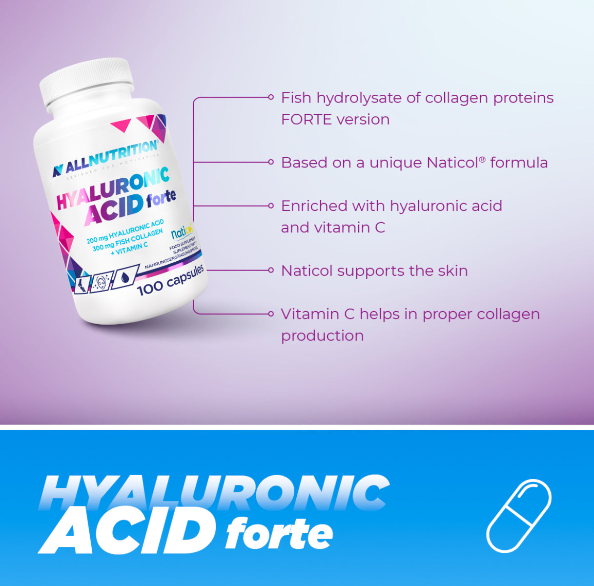 HYALURONIC ACID FORTE + FISH COLLAGEN