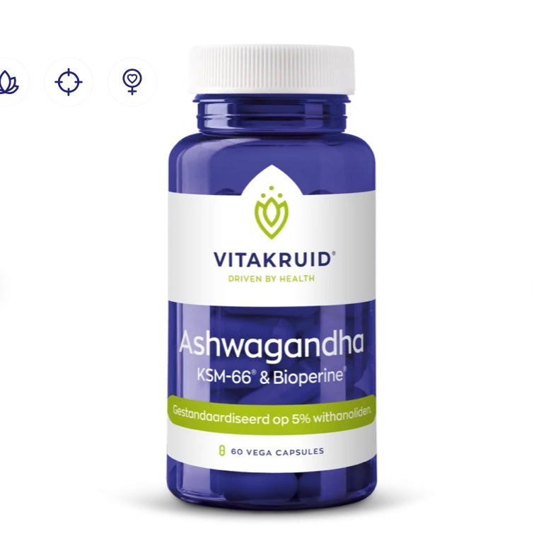 VitaKruid Ashwagandha KSM-66® met BioPerine®