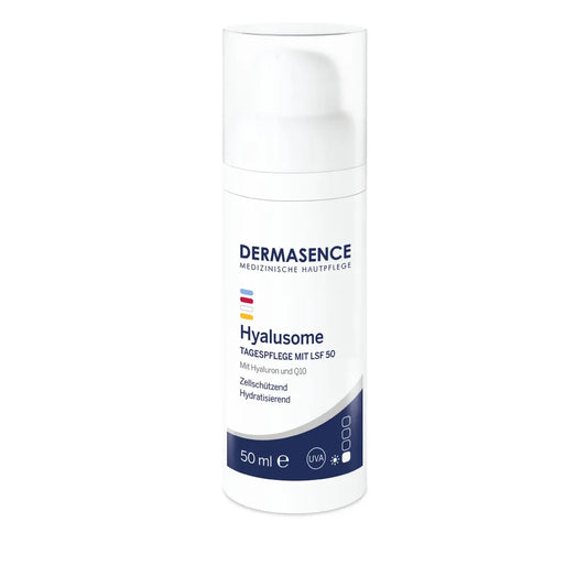 Dermasence Hyalusome day cream with SPF 50