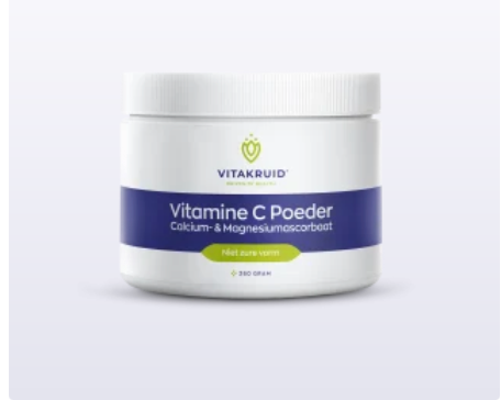 Vitakruid Vitamine C poeder Calcium- & Magnesiumascorbaat